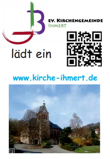 Flyer der Kirchengemeinde